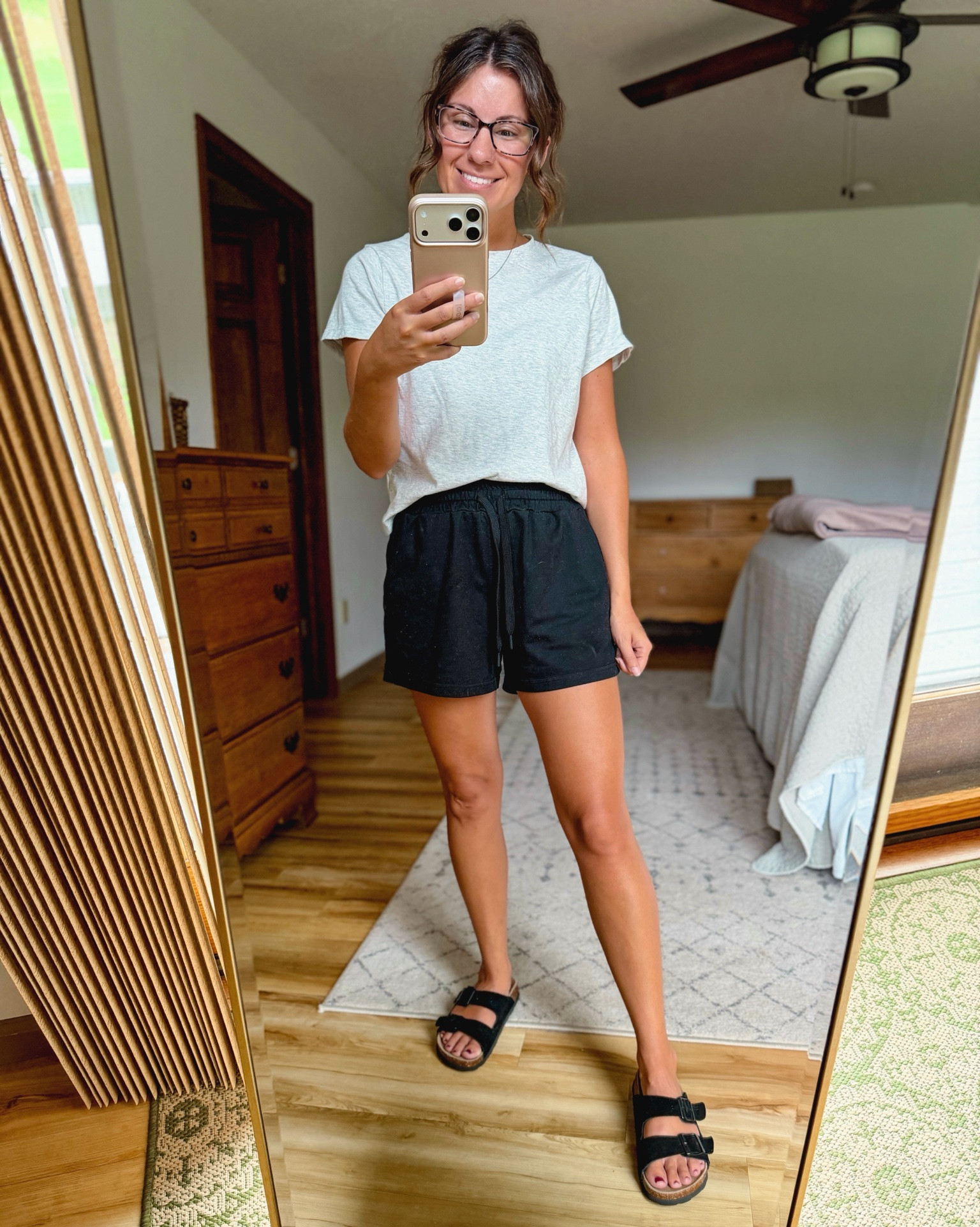small in my tee (also linked similar bc it’s selling out) and small in my shorts. 6 in my sandals🖤

#LTKPetite #LTKgrwm #LTKSeasonal