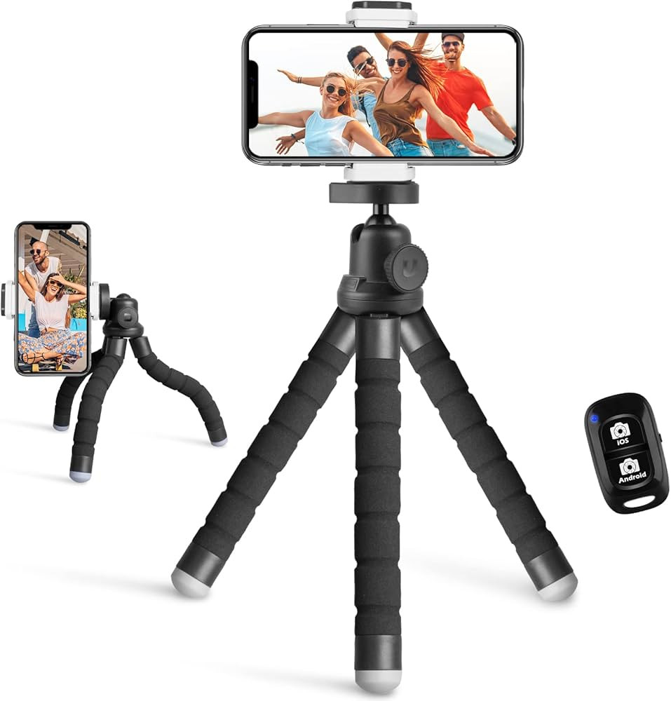 Eicaus Portable and Flexible Phone Tripod Stand for Cellphones, Compact Mini Tripod with Remote f... | Amazon (US)