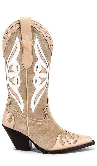 The Claire Boot in Beige | Revolve Clothing (Global)