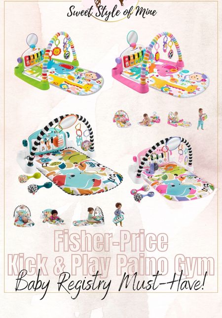 Fisher-Price Kick & Play Paino Gym

The BEST baby play mat / play gym and a baby registry must-have!  My toddler still loves to play with it 😆🫶

Personally I like the newer version (black & white one) because it angles the toys better to baby & has different glow / color features 

Baby registry favorites, baby play may, baby play gym, piano mat, baby toys, baby registry must have item, fisher-price 

#LTKbaby #LTKfamily #LTKbump
