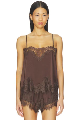 KAT THE LABEL Olivia Camisole Top in Espresso from Revolve.com | Revolve Clothing (Global)