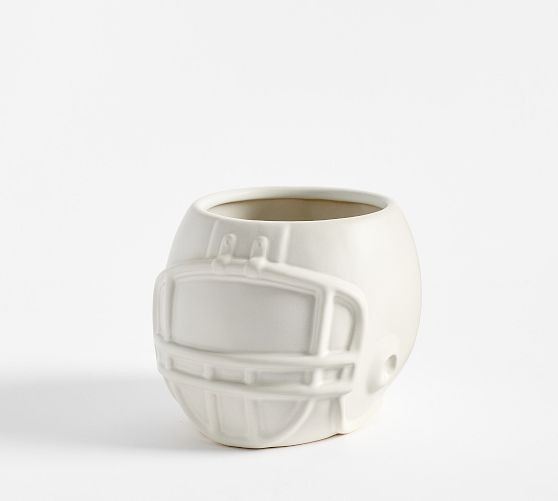 Football Helmet Stoneware Snack Bowl | Pottery Barn (US)