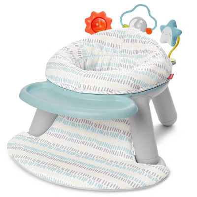 Skip Hop Baby Seat Silver Lining Cloud 2-in-1 Sit-up Chair & Activity Floor Seat - Gray | Target