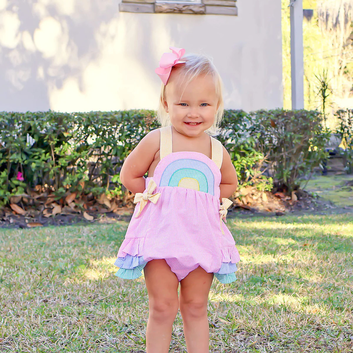 Rainbow Gingham Bubble | Classic Whimsy