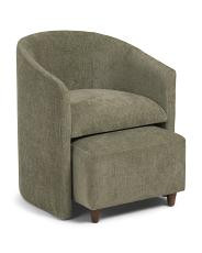 Dakota Accent Chair With Ottoman | TJ Maxx