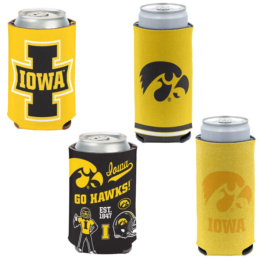 Iowa Hawkeyes WinCraft 4-Pack 12oz. Can & Slim Can Cooler Set | Fanatics