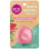 eos USDA Organic Lip Balm - Strawberry Sorbet | Lip Care to Moisturize Dry Lips | 100% Natural and G | Amazon (US)