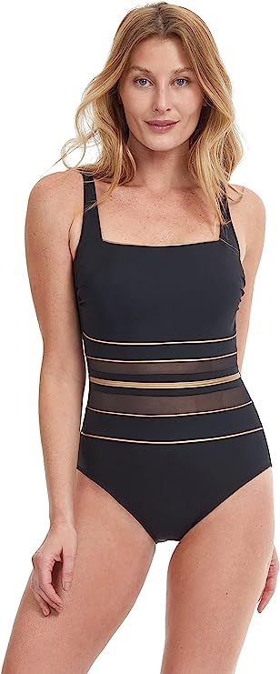 Gottex Women's Standard Onyx Square Neck One Piece | Amazon (US)