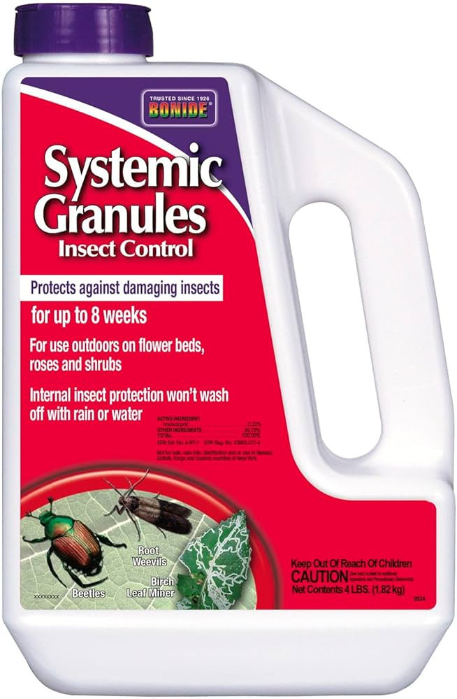 Bonide Insect Control Systemic Granules, 4 lbs. Ready-to-Use Water Resistant Long Lasting Protect... | Amazon (US)