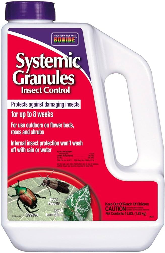 Bonide Insect Control Systemic Granules, 4 lbs. Ready-to-Use Water Resistant Long Lasting Protect... | Amazon (US)