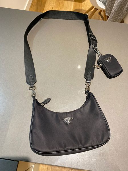 Black Nylon Shoulder Messenger Bag For Women Handbag Hobo Designer With Mini Pocket Luxury Brand ... | DHGate