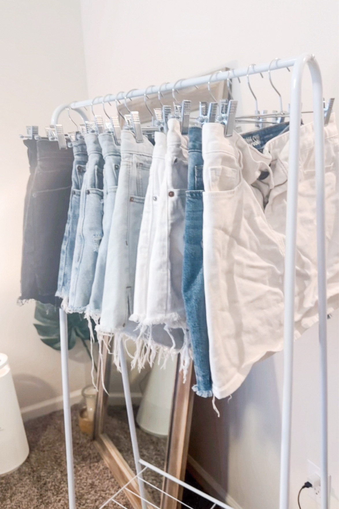 Whether you need a little more hanging space for yourself, guests, or - like I did here - a place to see your clothes better as you're decluttering your closet, a small and inexpensive garment rack is good to have around! 

#homeorganization

#LTKFindsUnder50 #LTKHome #LTKStyleTip