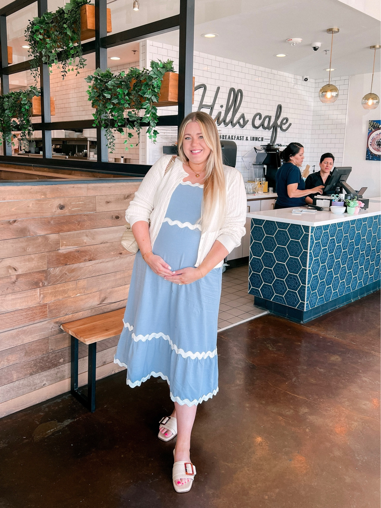 Embracing the bump 🥰 Love this dress for spring—great dress for baby or bridal showers and under $50 🙌🏼

#LTKMidsize #LTKBump #LTKFindsUnder50