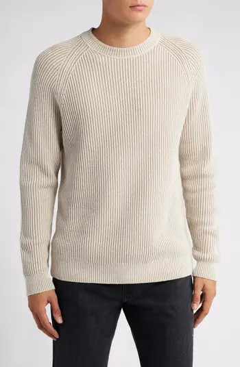 Rib Cotton Crewneck Sweater | Nordstrom