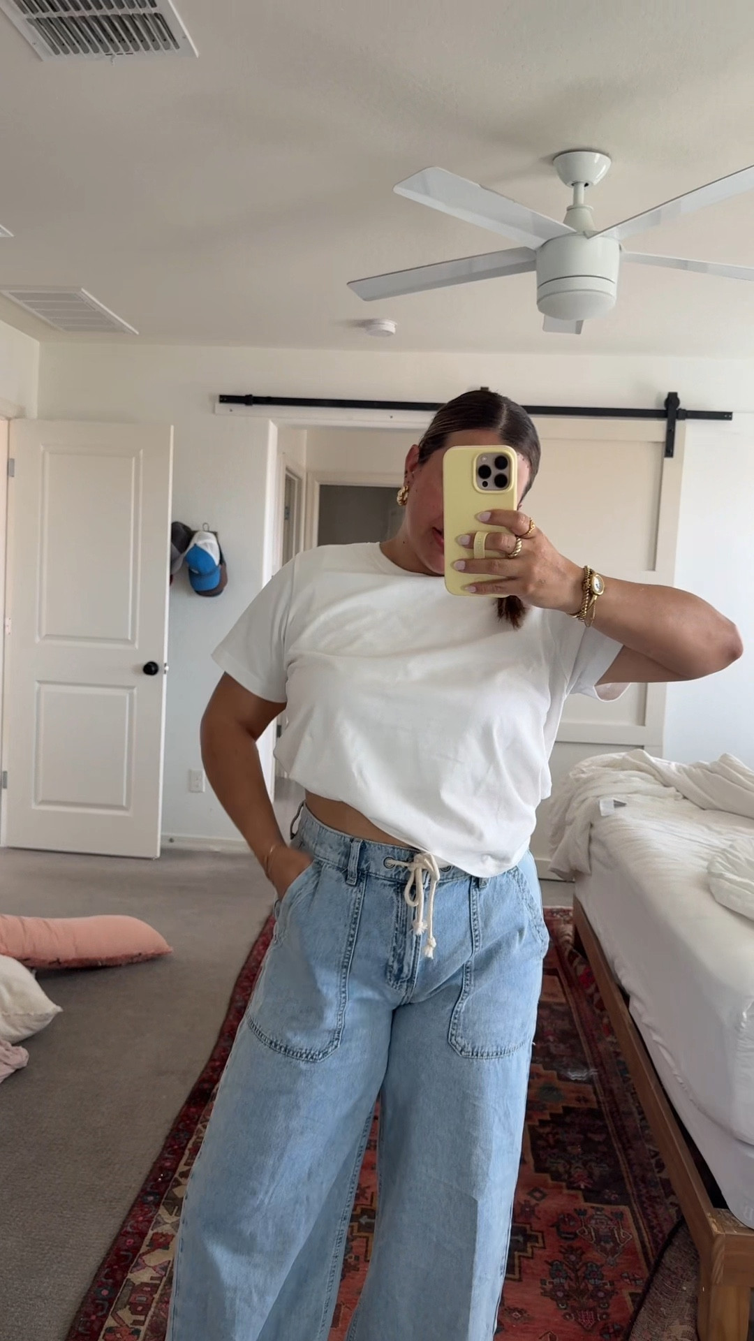 linked the darker wash here! wearing a medium 