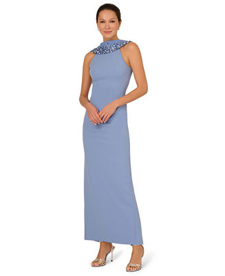Women's Embellished Roll Neck Gown | Macy's