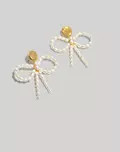 Pearl Bow Statement Earrings | Madewell