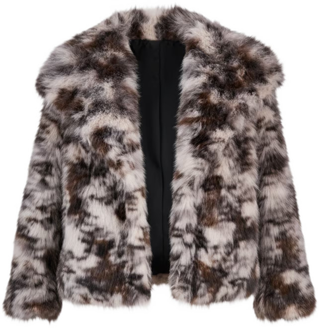 Bar III Trendy Plus Printed Faux-Fur Coat, Macy's Exclusive - Macy's | Macy's