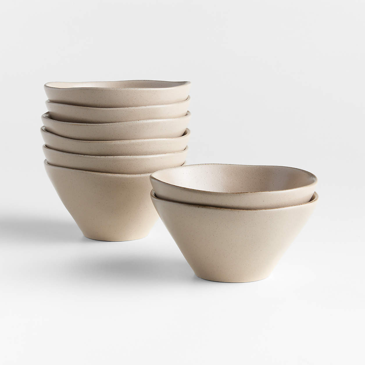 Marin White Recycled Stoneware Cereal Bowl + Reviews | Crate & Barrel | Crate & Barrel