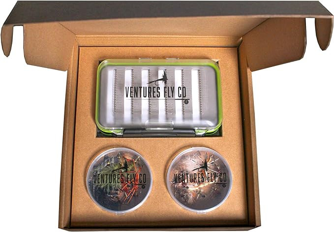 Ventures Fly Co. | 40 Premium Hand Tied Fly Fishing Flies Assortment | Fly Box Included | Dry, We... | Amazon (US)