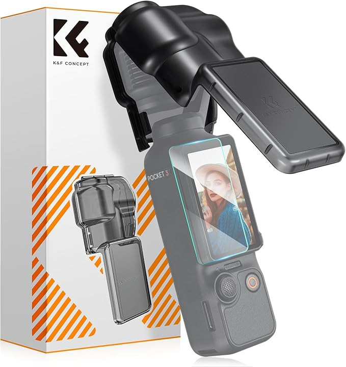K&F Concept Protective Cover Case for DJI Osmo Pocket 3, Gimbal Screen Protector Lens Guard, Plas... | Amazon (US)