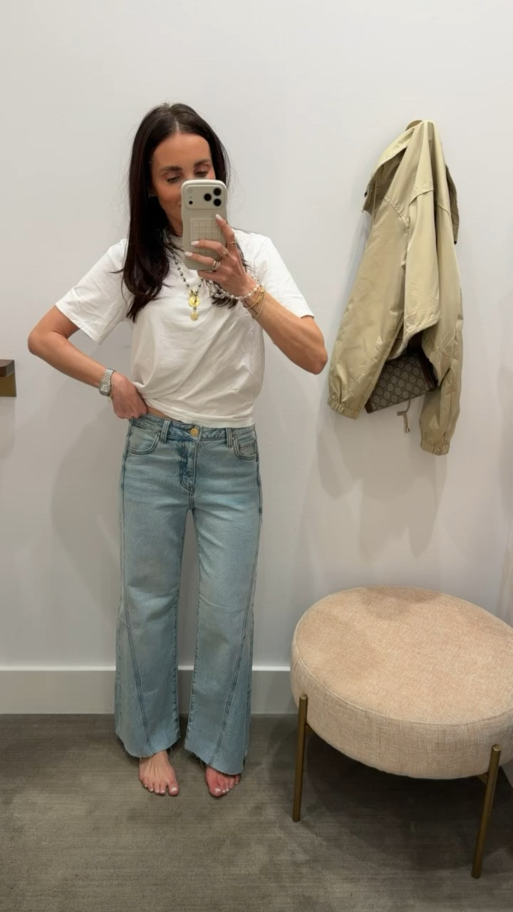 White basic tee with jeans, casual style, spring look, annabrstyle

#LTKOver40