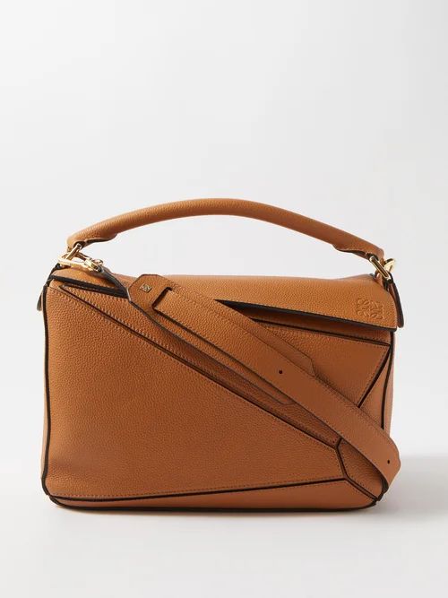 Loewe - Puzzle Medium Leather Bag - Womens - Tan | Matches (US)