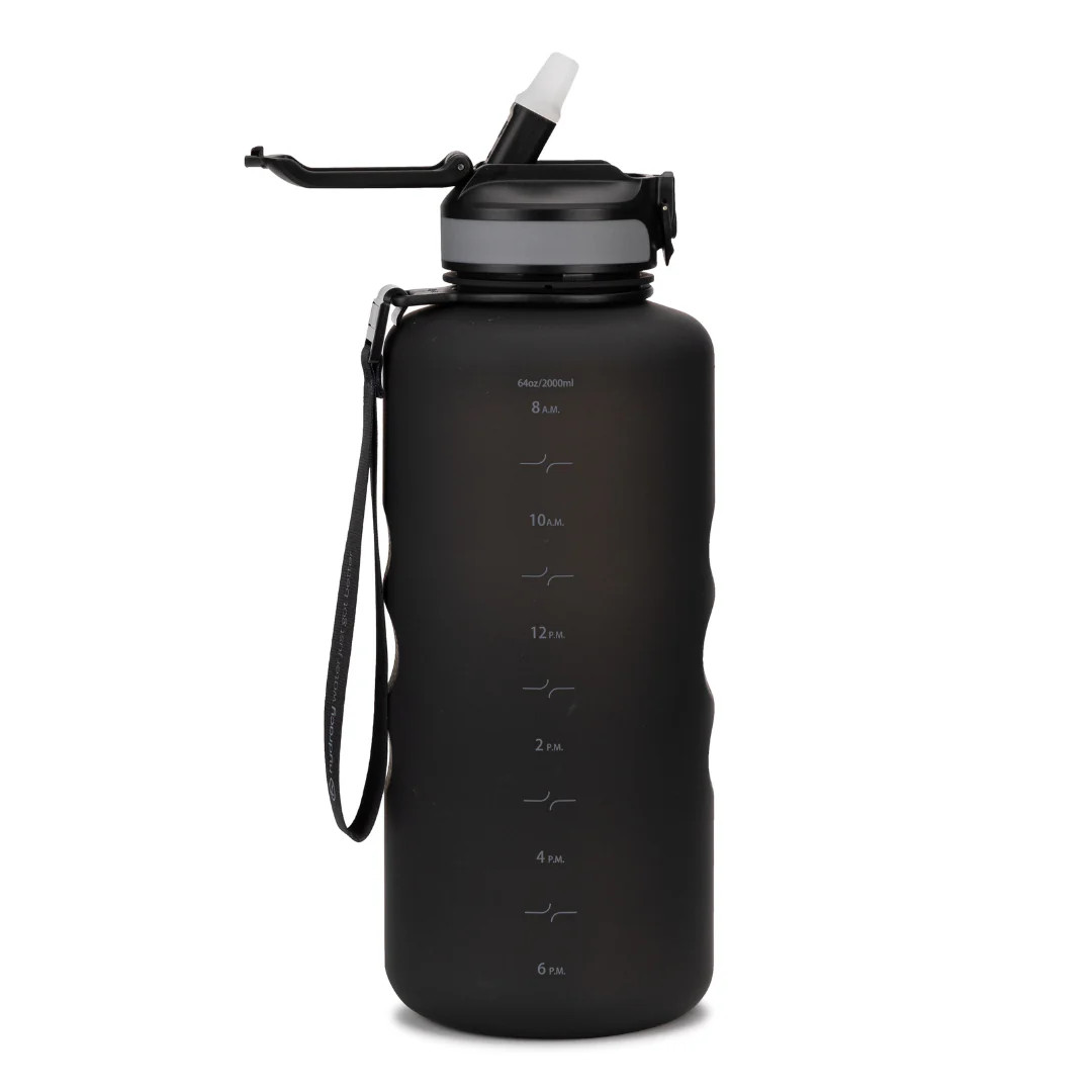 Coach 64 oz / 2 L with Time Marker and Straw Lid | Hydracy