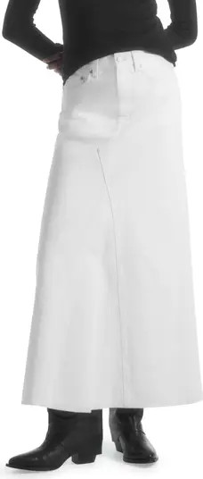 COS Pedal Organic Cotton Blend Denim Maxi Skirt | Nordstrom | Nordstrom