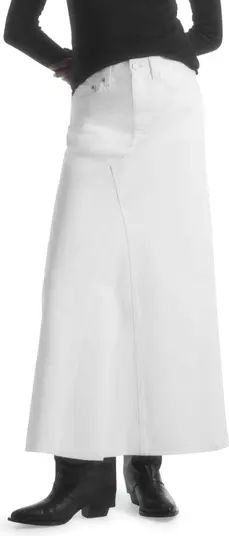 COS Pedal Organic Cotton Blend Denim Maxi Skirt | Nordstrom | Nordstrom