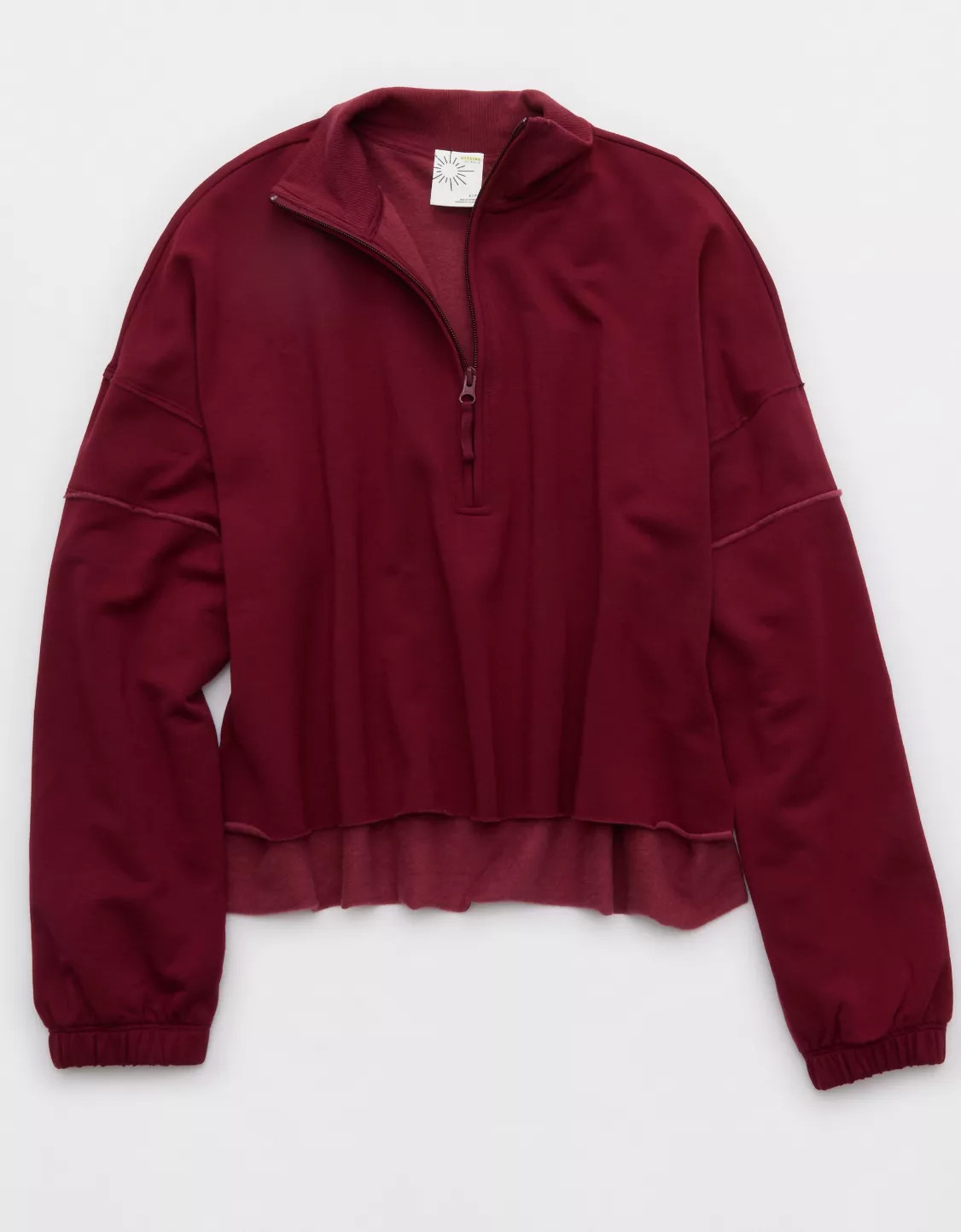 OFFLINE By Aerie OTT Seamed Quarter Zip Sweatshirt | Aerie