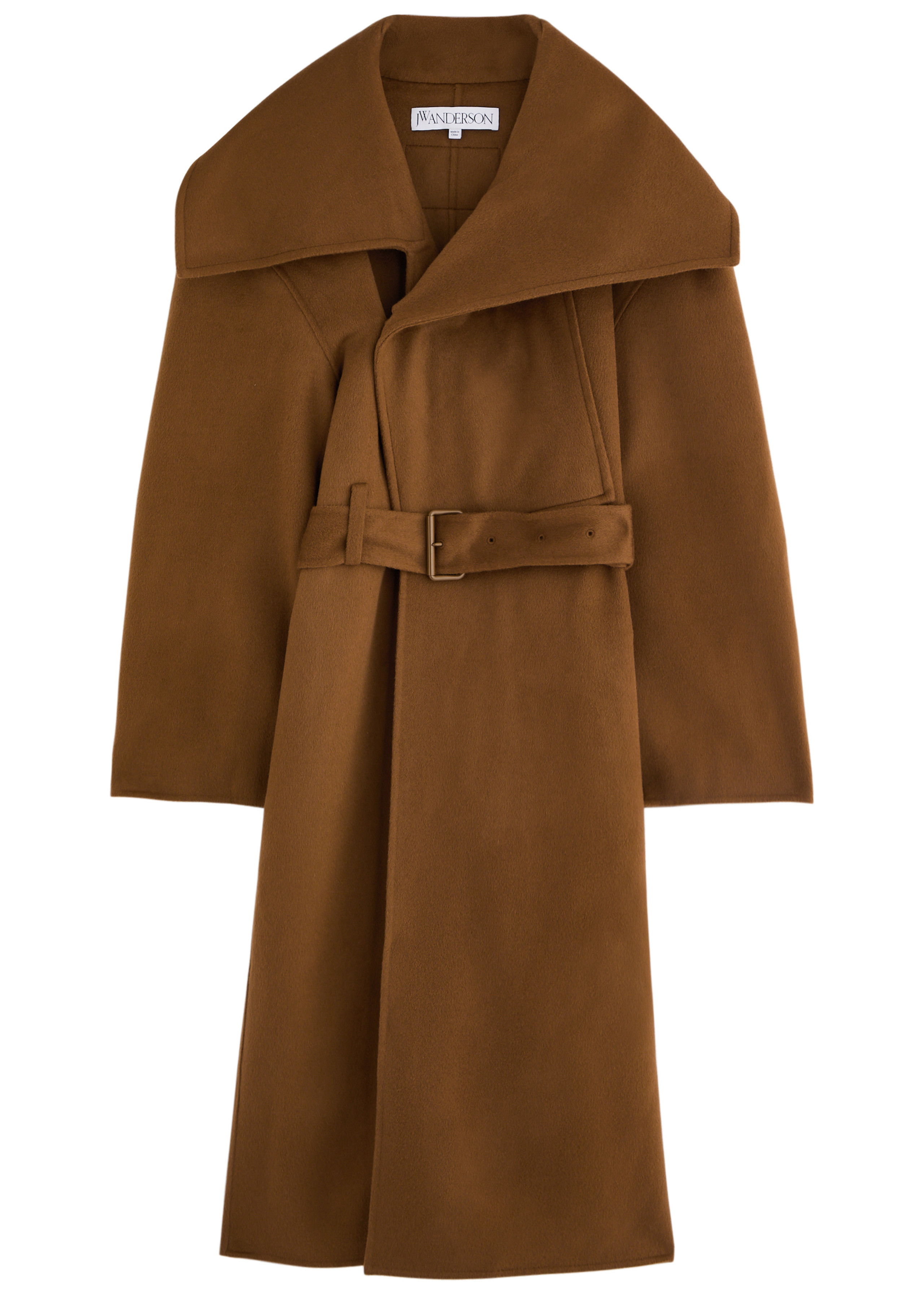 Belted wool wrap coat | Harvey Nichols