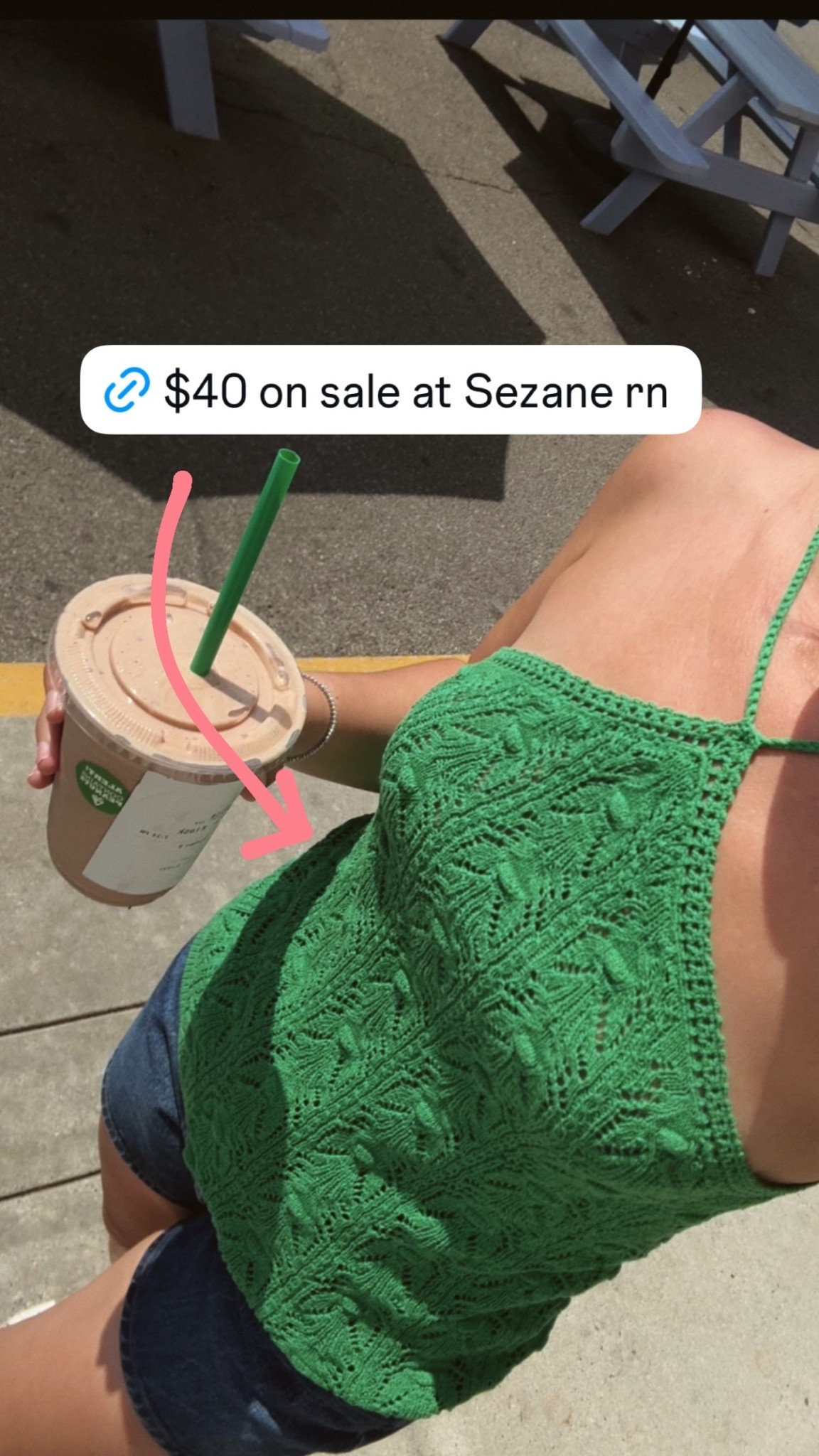 Sezane sale, Sezane top, green top, summer outfit Sezane sale

#LTKootd #LTKPetite