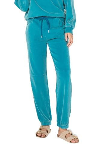 Roxy Womens Oasis Haze Pant Fleece Bottom, Wide Leg Cozy Winter Warm Drawstring, Deep Lagoon Vintage Wash Solid, X-Large | Amazon (US)