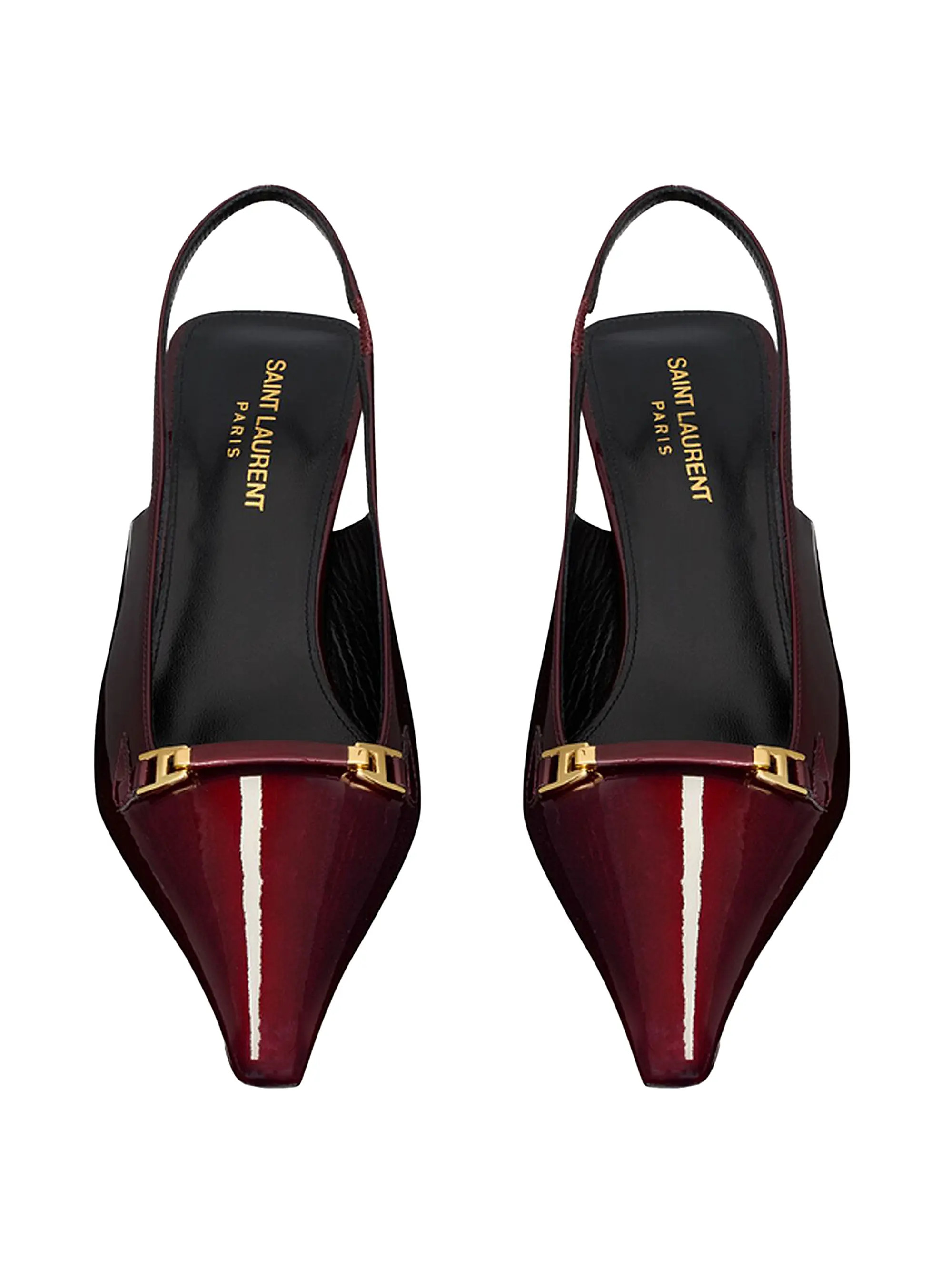 Carine Slingback Pumps in Patent Leather | Saks Fifth Avenue