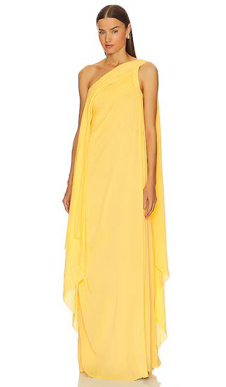 x Molnm Hortense One Shoulder Dress in Yellow | Revolve Clothing (Global)