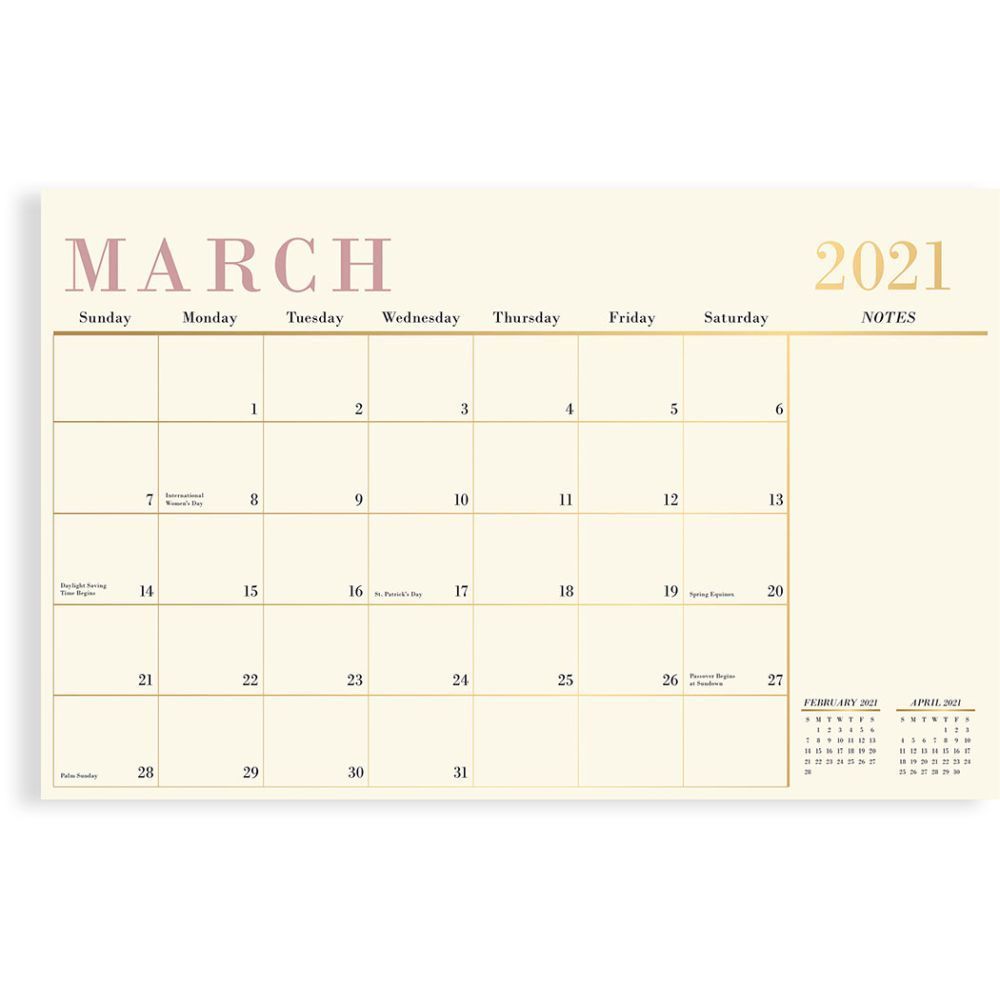 Foil Desk Desk Pad | Calendars.com 