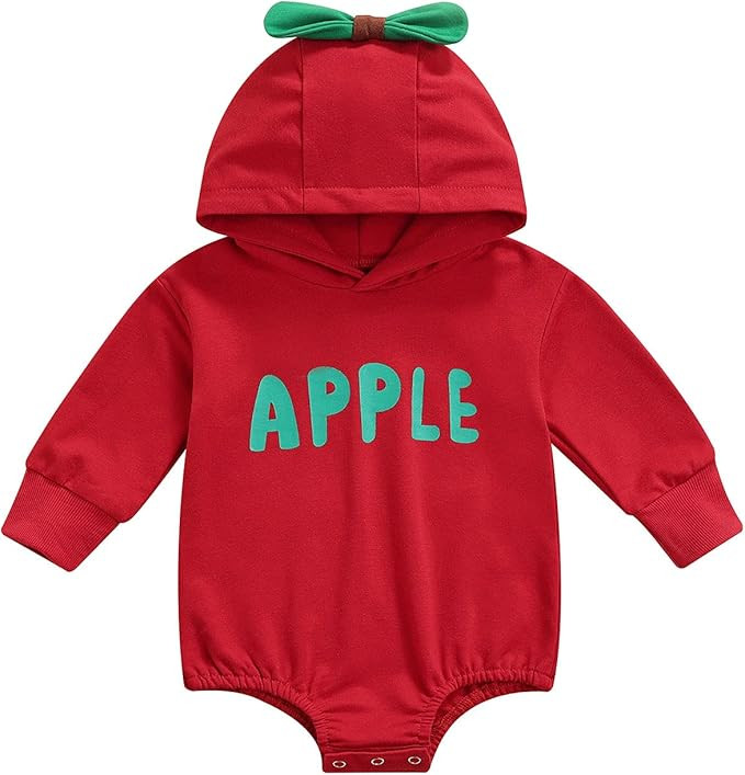 Infant Baby Girls Boys Oversized Fruit Shaped Sweatshirts Romper Lovely Hoodie Costume Fall Winte... | Amazon (US)