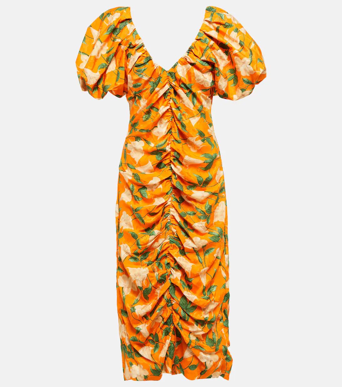 Camelia Sabanero Dorado floral-print midi dress | Mytheresa (US/CA)