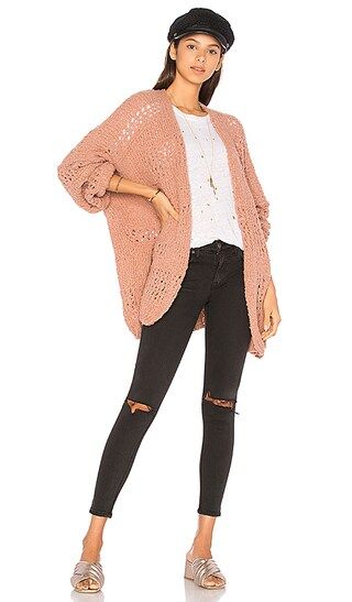 Free People Saturday Morning Cardigan in Pink | Revolve Clothing