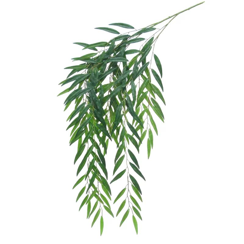 Weeping Willow Leaf Hanging Plant Greenery Spray | Wayfair North America