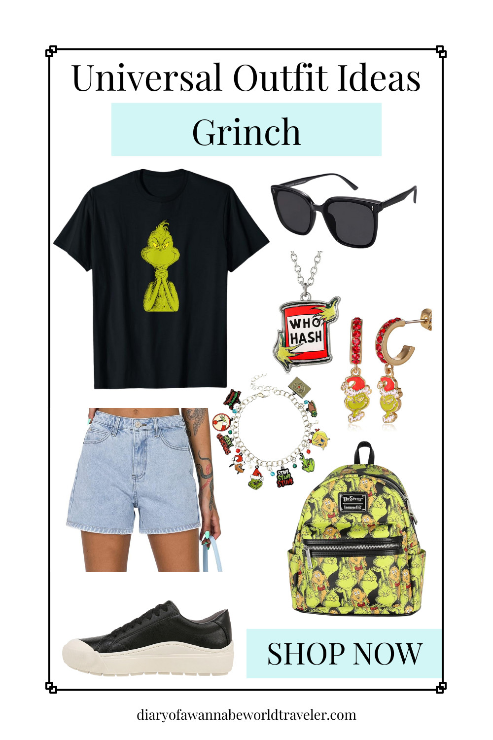 This Grinch-inspired outfit is festive, fun, and perfect for anyone who loves a little holiday mischief 🎄💚 Whether you’re heading to a holiday party, doing Christmas shopping, or creating cozy December content, this look brings playful Whoville vibes while staying comfy and cute.

#GrinchOutfit #TheGrinch #Grinchmas #GrinchStyle #ChristmasOutfit #HolidayOutfit #FestiveOutfit #WhovilleVibes #HolidayStyle #ChristmasFashion #LTKHoliday #LTKSeasonal #LTKOutfits #OutfitInspo #HolidayOutfitInspo #ChristmasLook #CuteChristmasOutfit #ComfyHolidayOutfit #WinterOutfitInspo #DecemberOutfit #ChristmasAesthetic #HolidayFashionInspo #ChristmasContent #HolidayOOTD #ChristmasOOTD #GreenHolidayOutfit #LTKGiftGuide #LTKHolidayStyle #LTKWinterFashion #HolidaySeasonVibes #HolidayPhotoIdeas 

 #LTKHoliday #LTKootd #LTKTravel