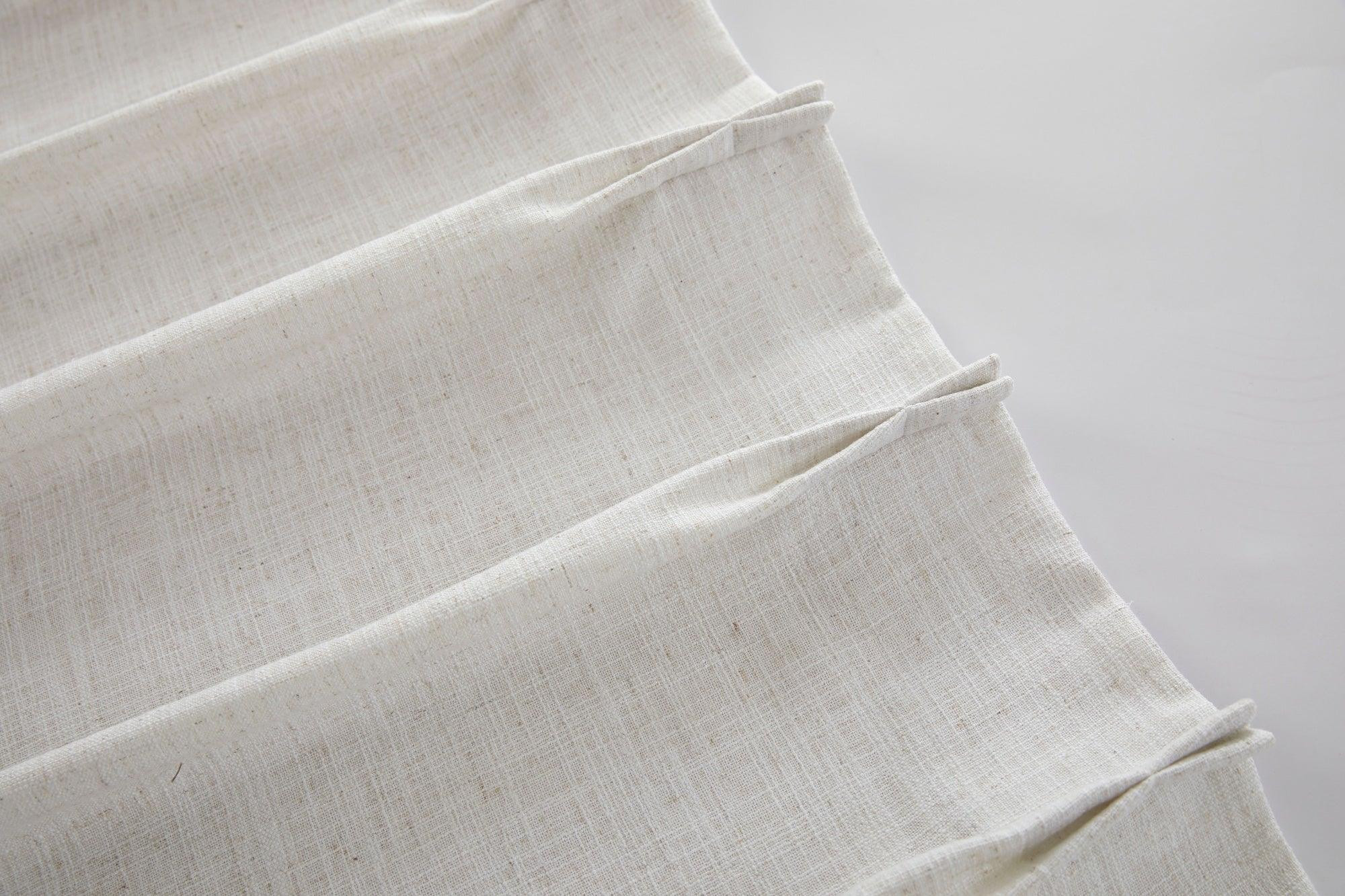 Florence Linen Pinch Pleat Curtains for Living Room | LuxDrape