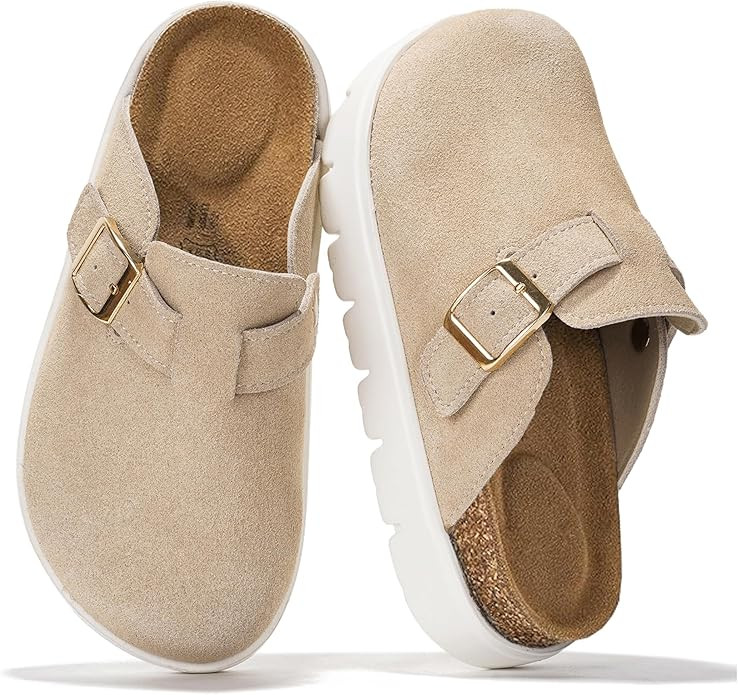 Project Cloud Chunky Kids Clogs – 100% Genuine Leather Clogs for Kids with Cork Footbed & Arch ... | Amazon (US)