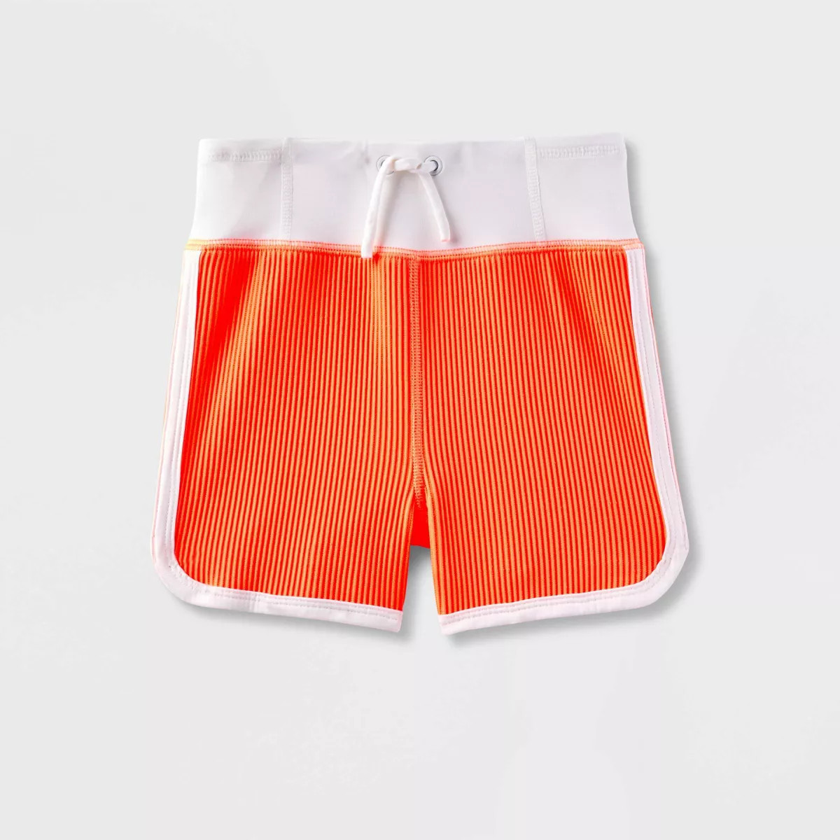 Boys' Adaptive Rib Knit Swim Short - Cat & Jack™ Orange | Target