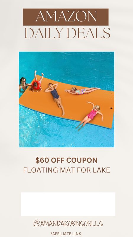 Amazon Daily Deals
Floating mat for the lake 

#LTKSwim #LTKSeasonal #LTKSaleAlert
