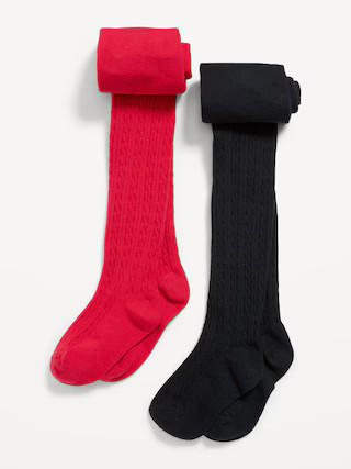 Cable-Knit Tights 2-Pack for Toddler Girls | Old Navy (US)