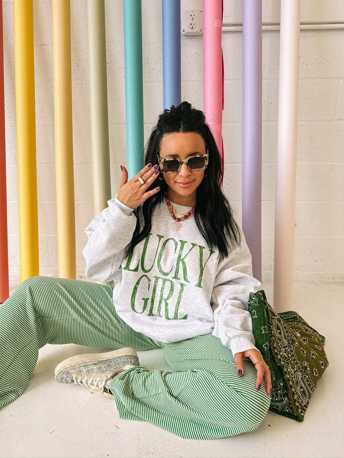 ETTA OG | lucky girl sweatshirt | Etta+East