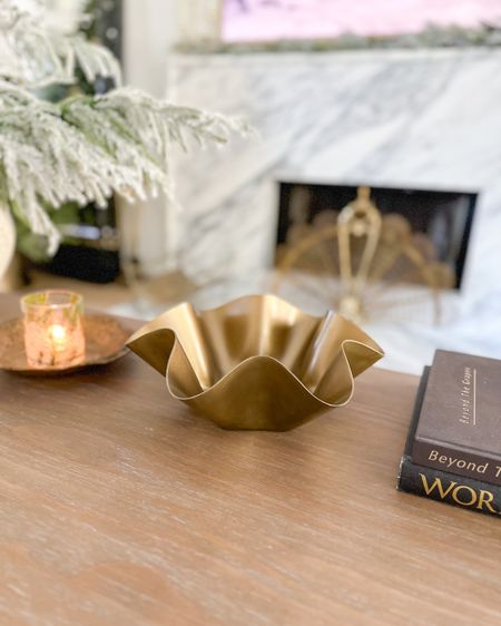 Obsessed with this sculptural brass bowl from the new Studio McGee release at Target! So pretty for coffee table or bookshelf styling!

#LTKfindsunder50 #LTKstyletip #LTKhome