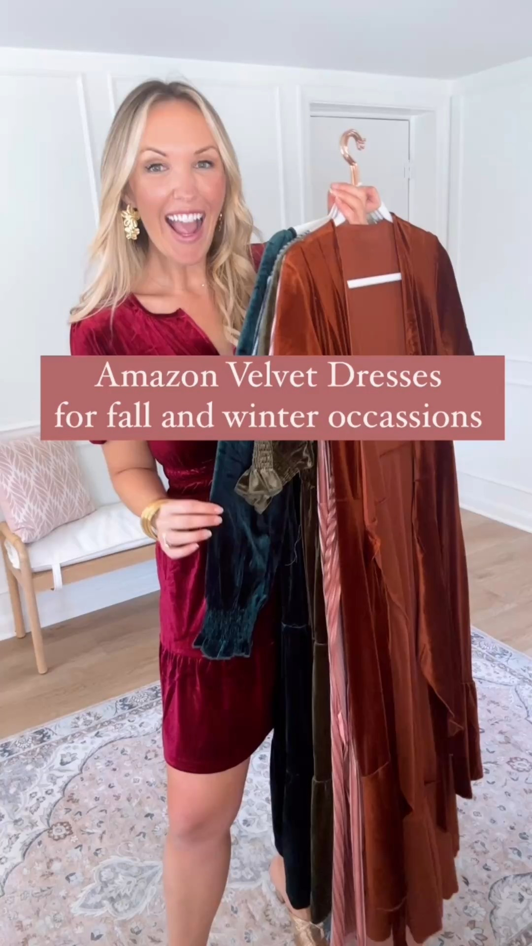 Velvet holiday party dresses - wedding guest dresses - holiday outfits - wearing a med 

#LTKWedding #LTKSeasonal #LTKHoliday